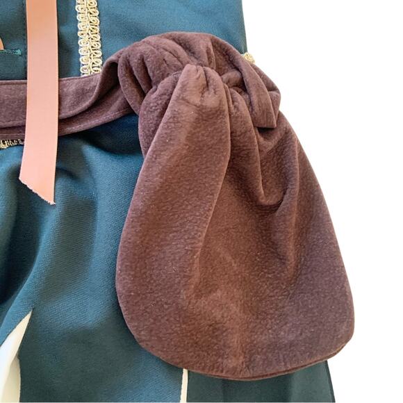 Charades Costumes Robin Hoodie Sexy Dress Green Velvet Size XS NEW Robin Hood - Picture 6 of 13